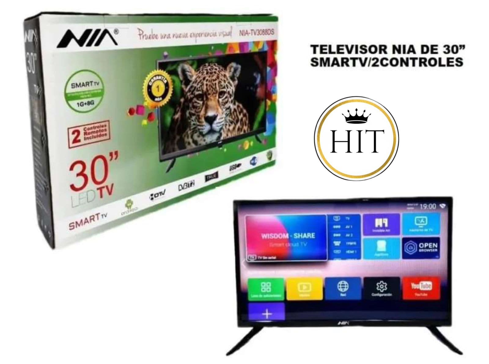 Televisor Nia 30 Pulgadas SMART TV - colombiahit