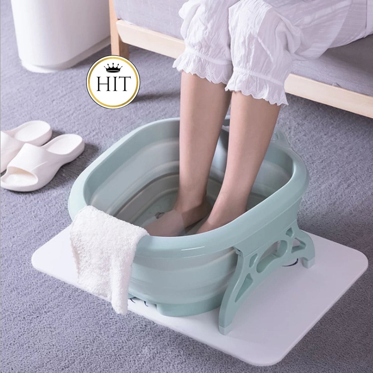 Tina Spa Para Pedicure Bañera Plegable Portátil Hidromasaje - colombiahit